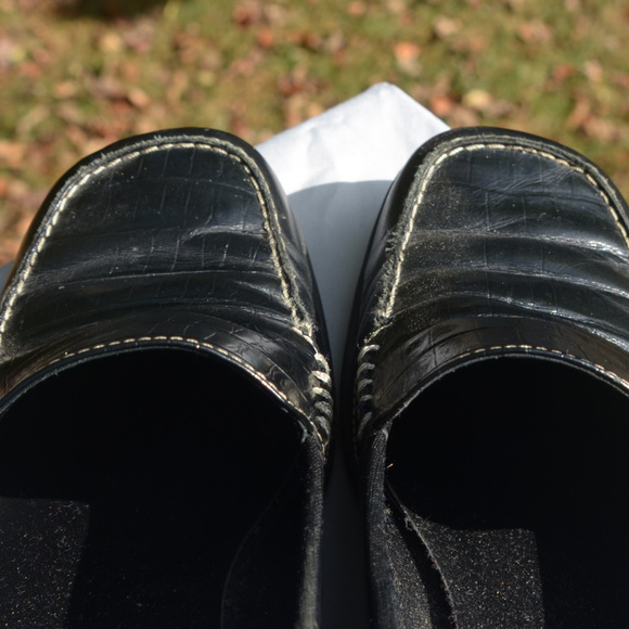 Black loafers with snakeskin pattern - Picture 4 of 8